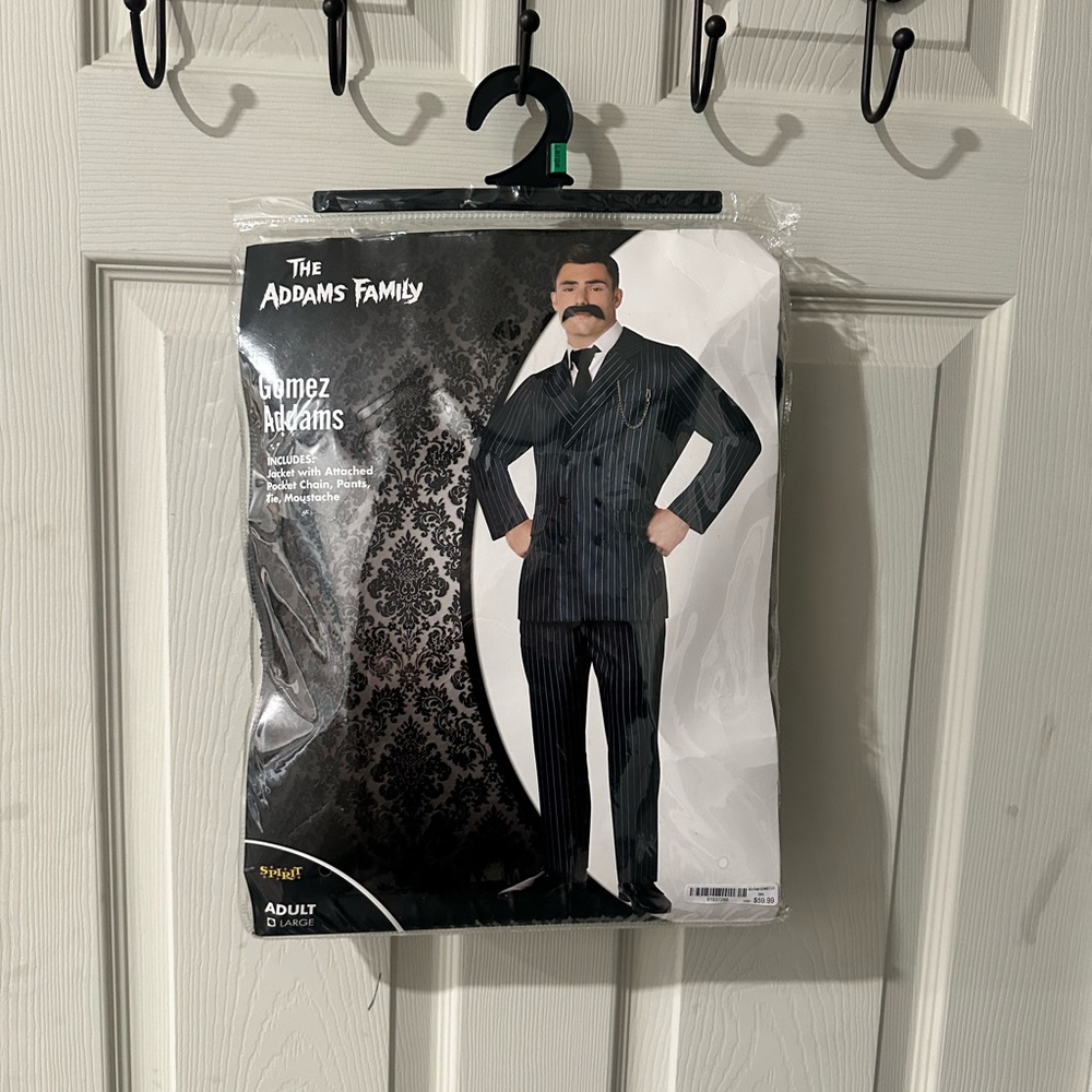 Spirit Black Pinstripe Costume Suit